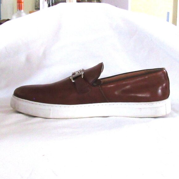 Marc Nolan Brown Boardwalk Shoes Horsebit Loafers Size 15 Casual Leather main image 10